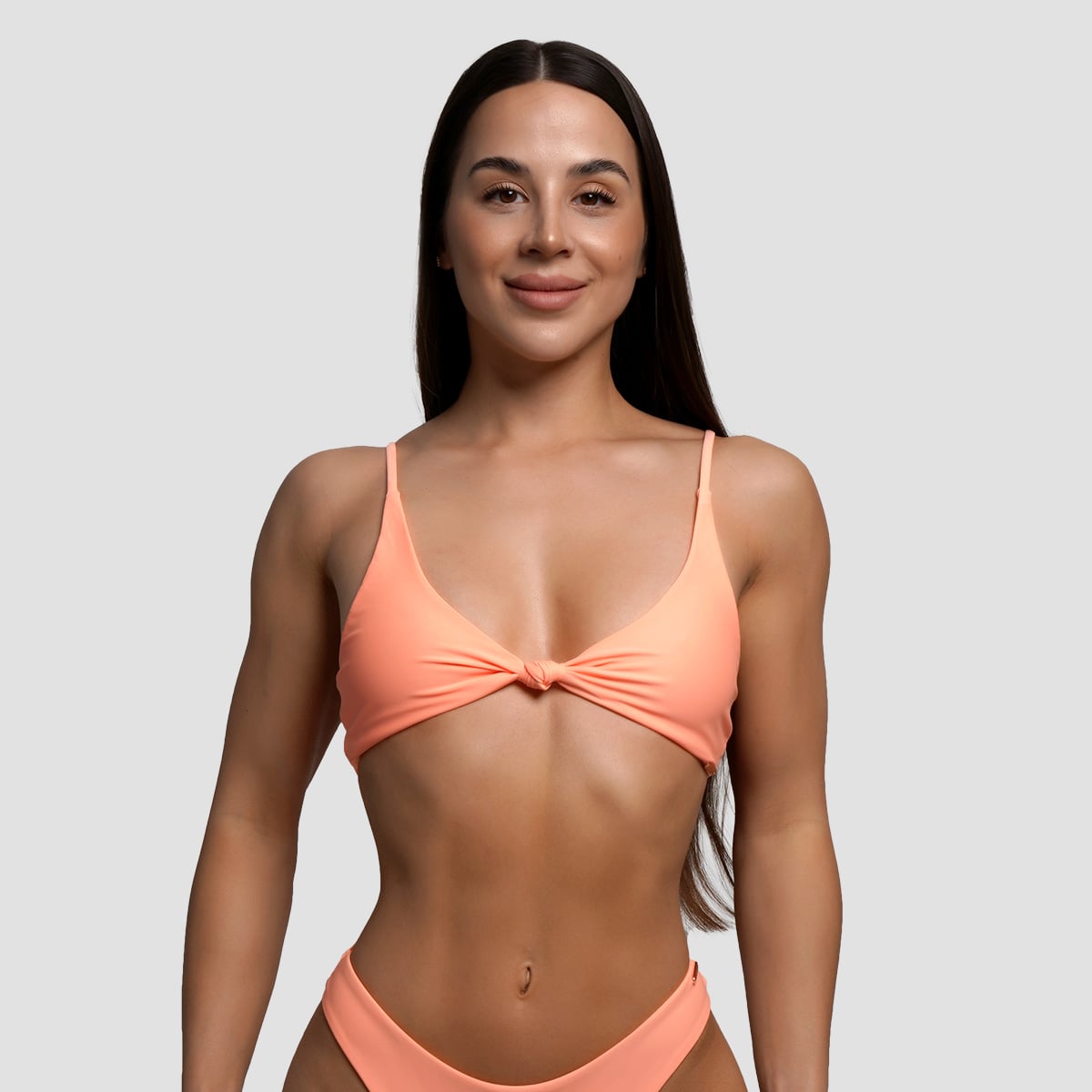 CURACAO Bikini Oberteil in Peach - GymBeam