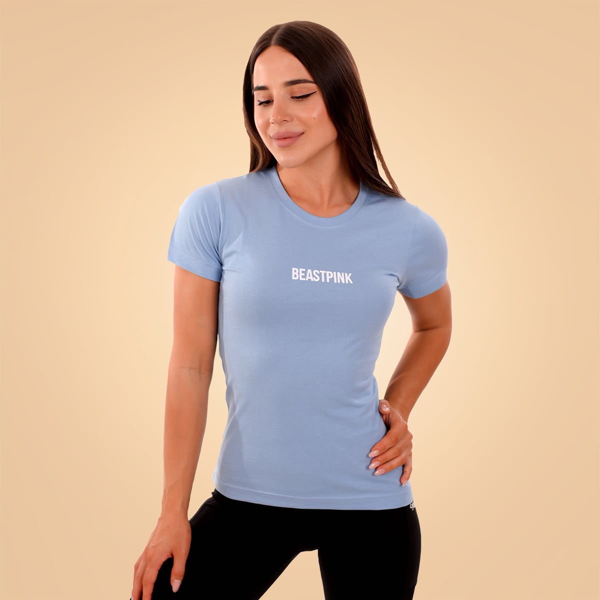 Damen T-Shirt Daily Baby Blue - BeastPink