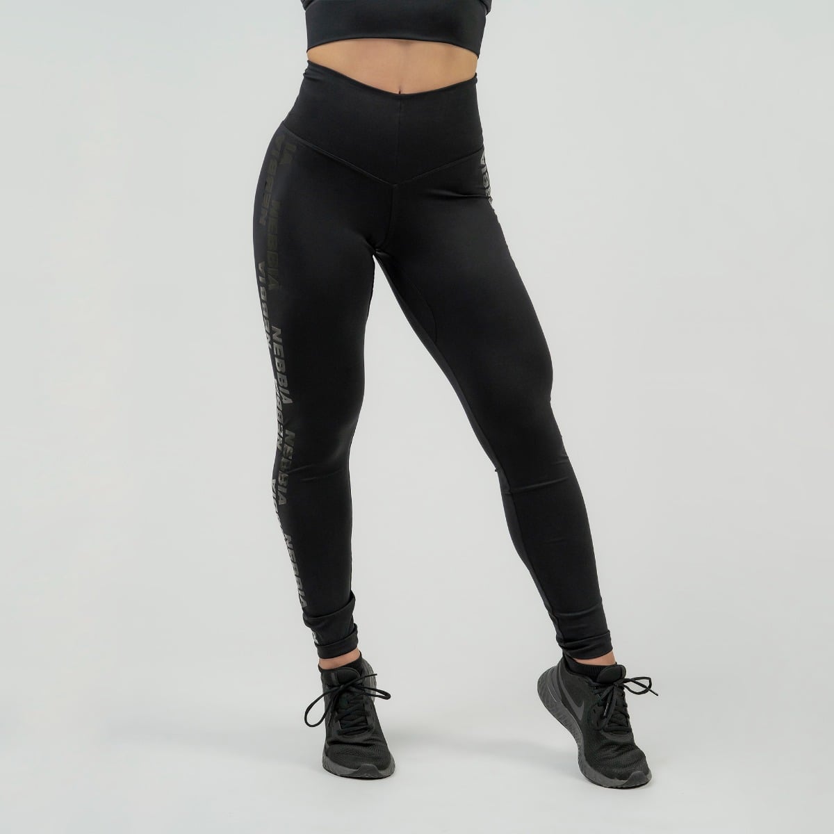 Women‘s leggings Classic High Waist Intense Iconic Black - NEBBIA