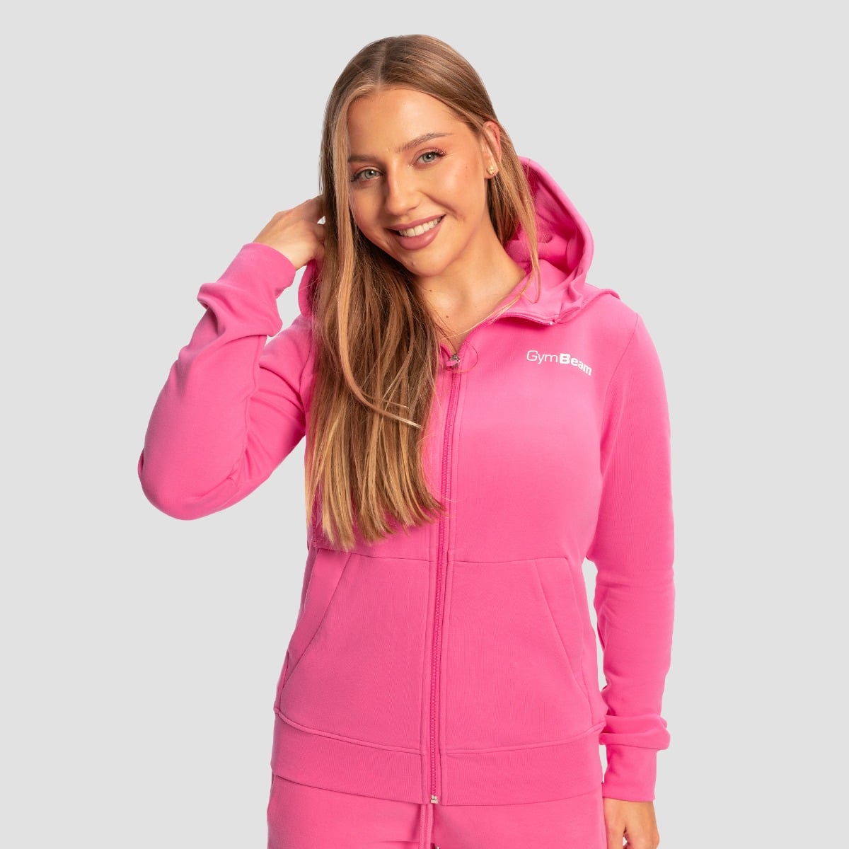 Limitless Hoodie mit Reißverschluss für Frauen in Dragonfruit - GymBeam
