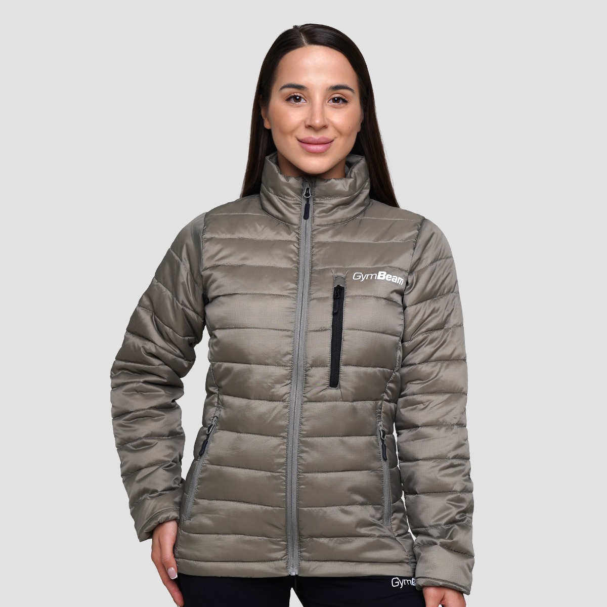 Steppjacke für Frauen in Vetiver/Black - GymBeam