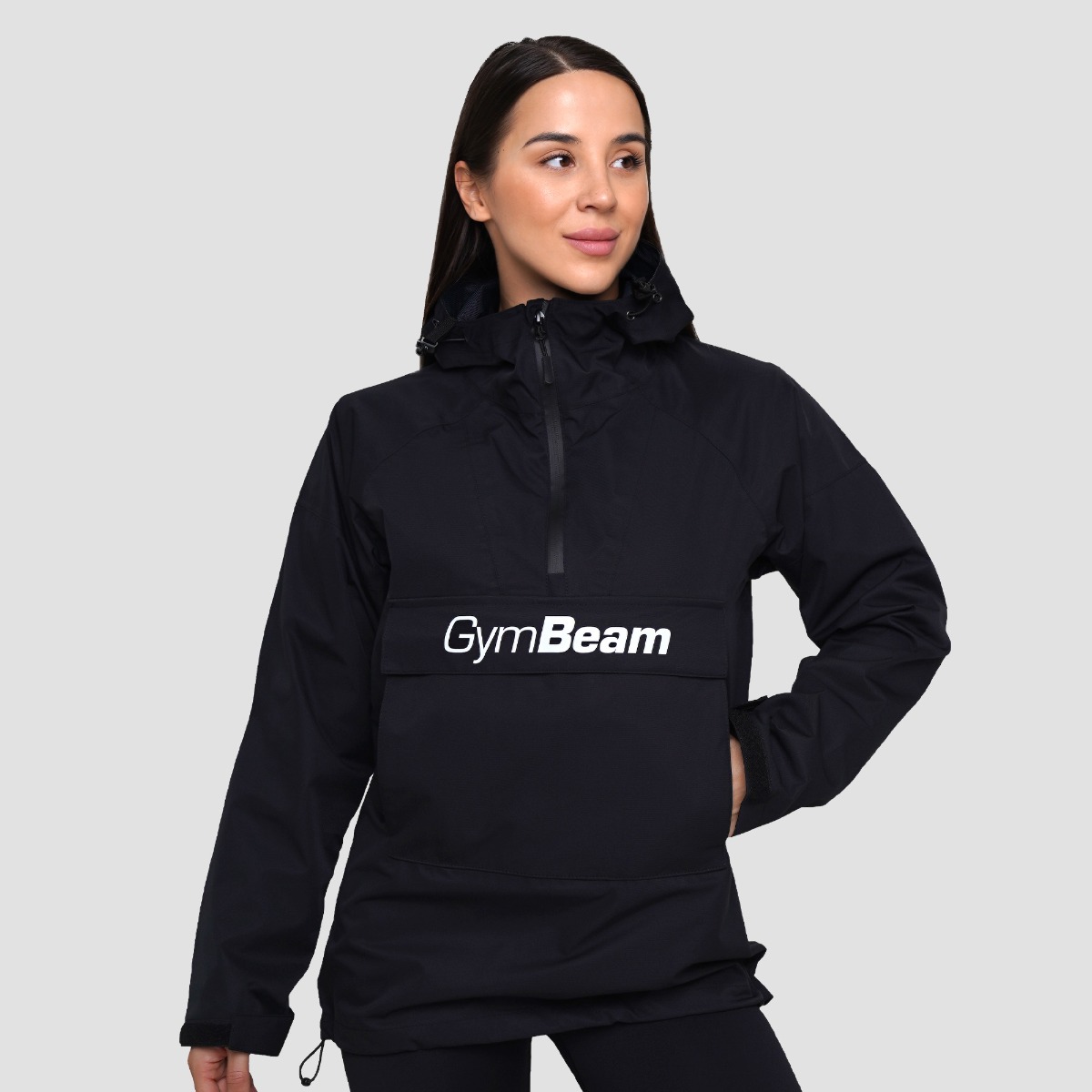 Regenjacke Smock für Frauen in Black - GymBeam