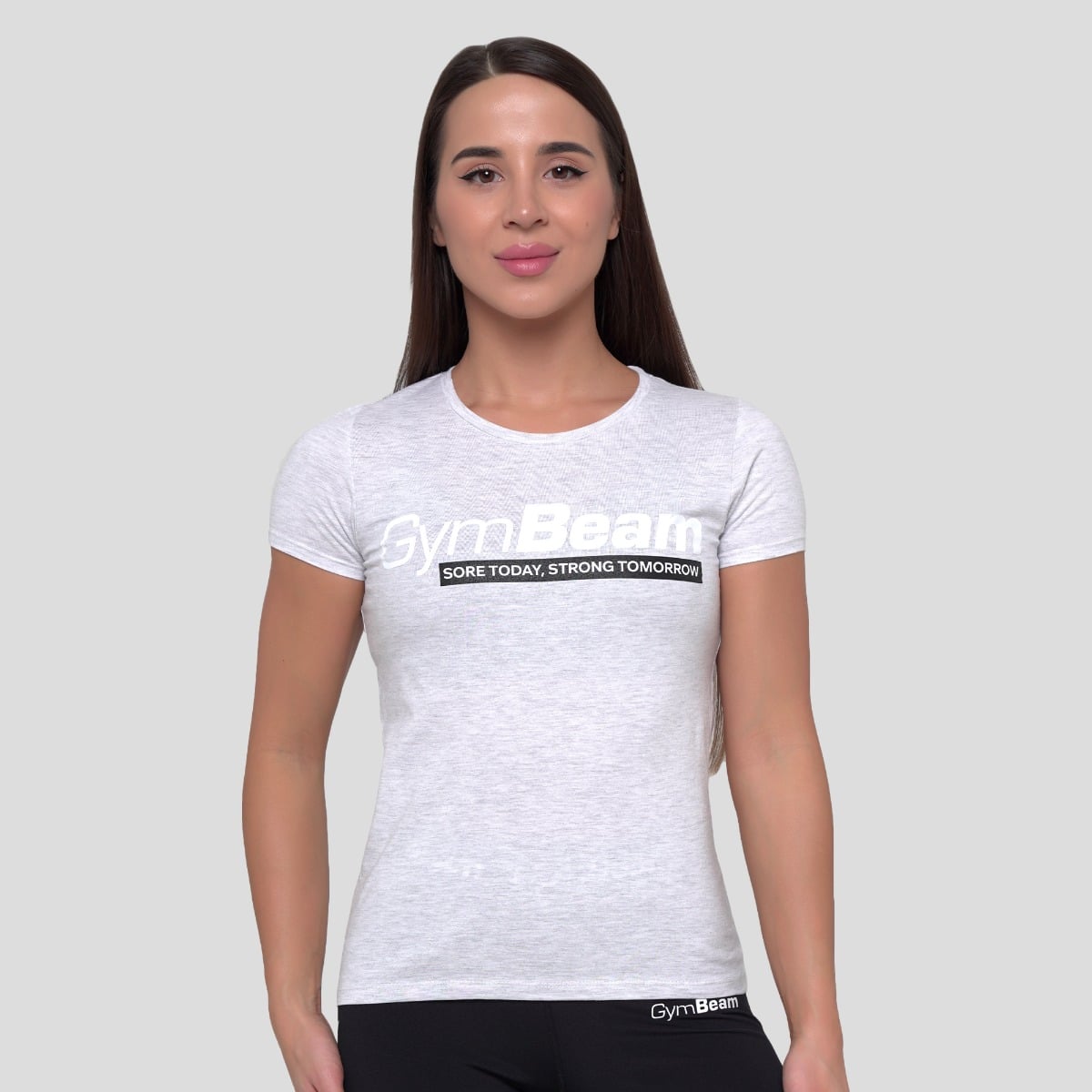 Strong Tomorrow T-shirt für Frauen in Grey - GymBeam