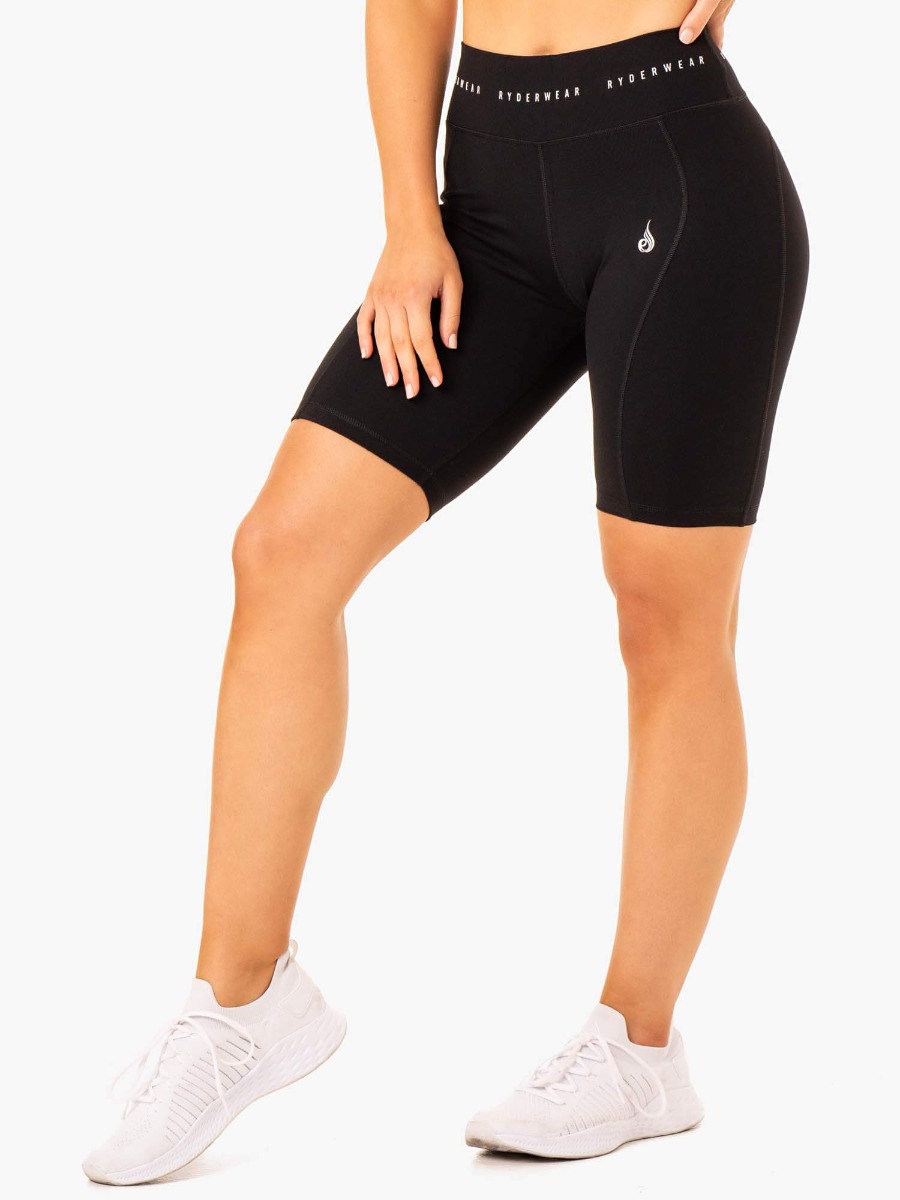 Women‘s Bike Shorts Reflex High Waisted Black - Ryderwear