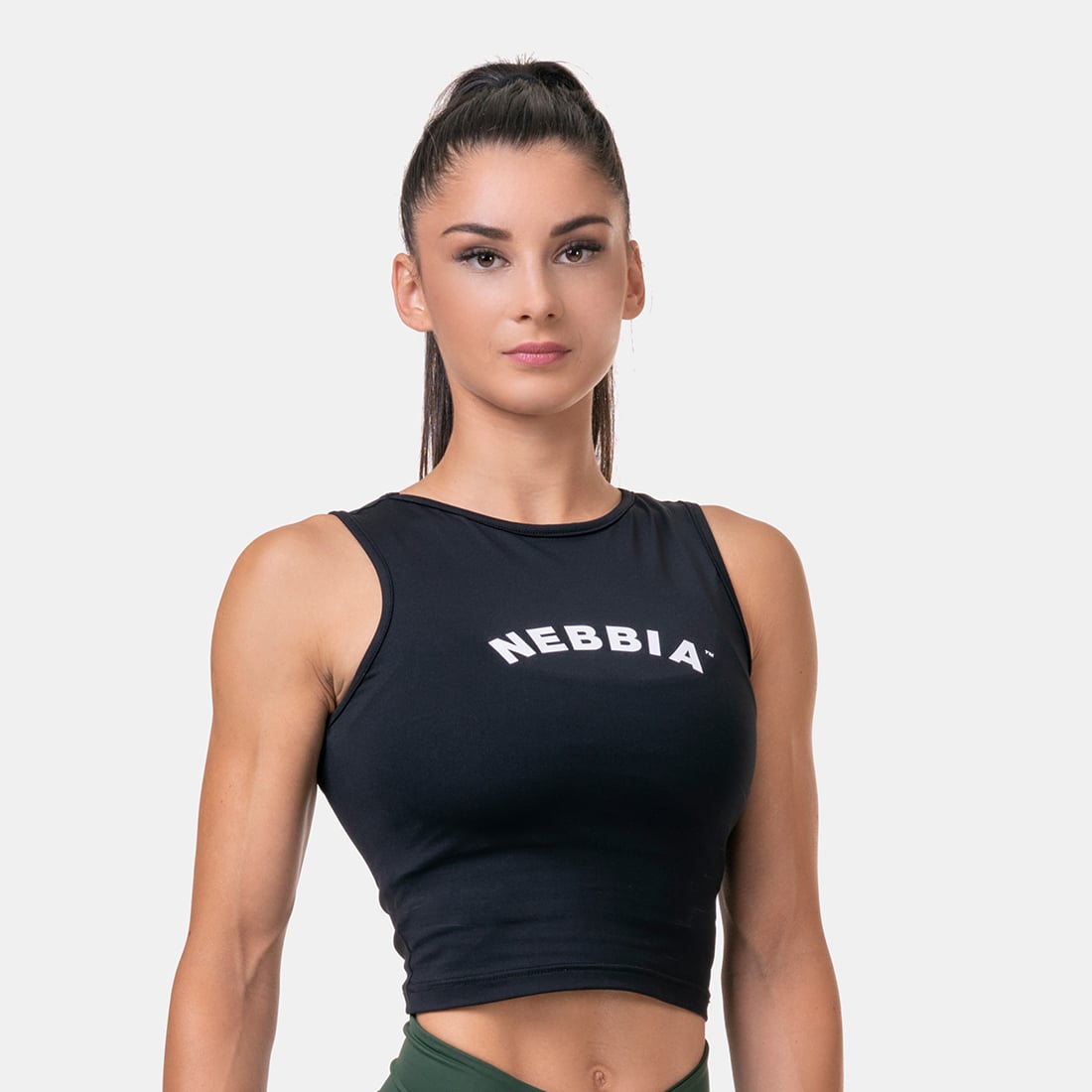 Women‘s Tank Top Fit & Sporty Black - NEBBIA