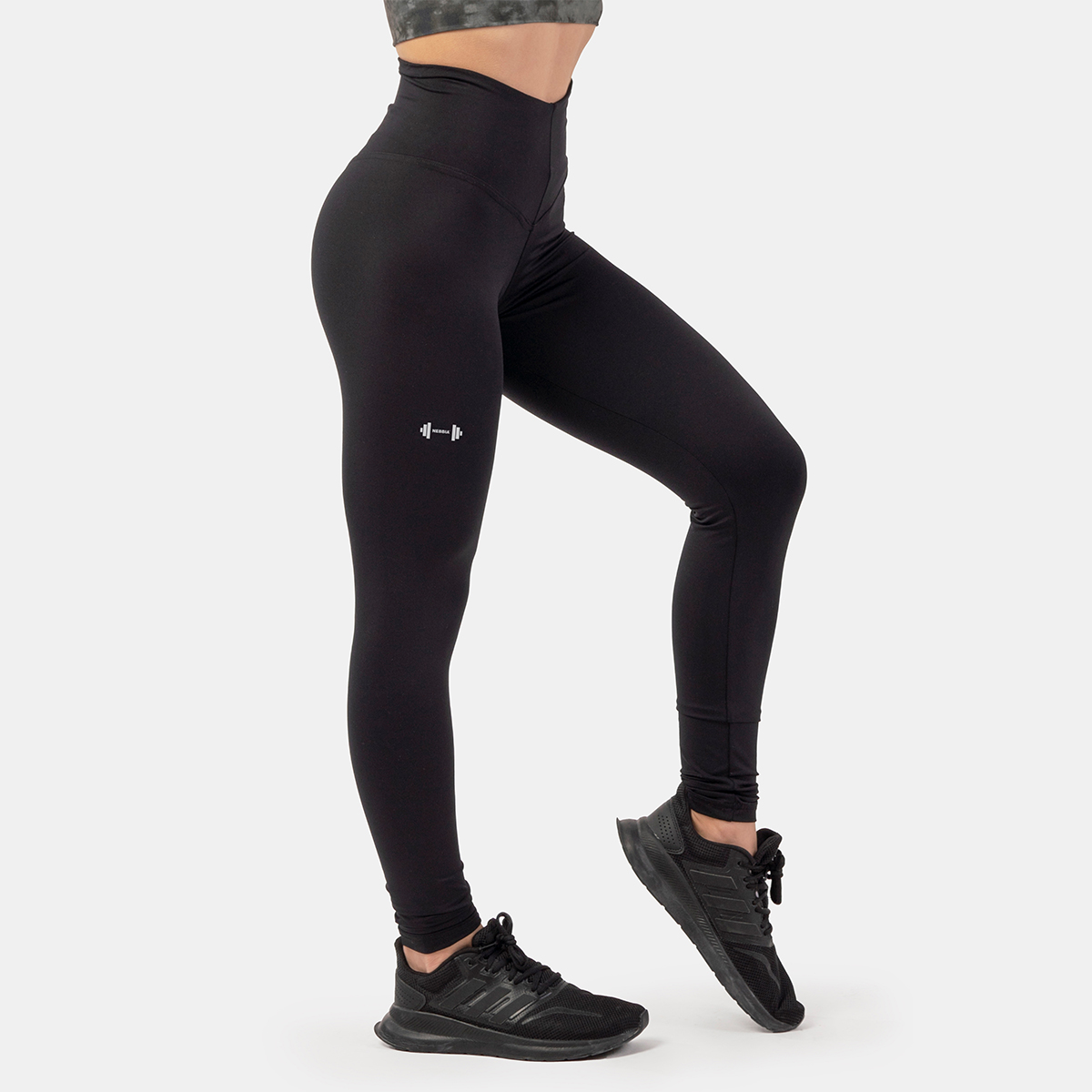 Women‘s leggings Classic High Waist Performance Black - NEBBIA