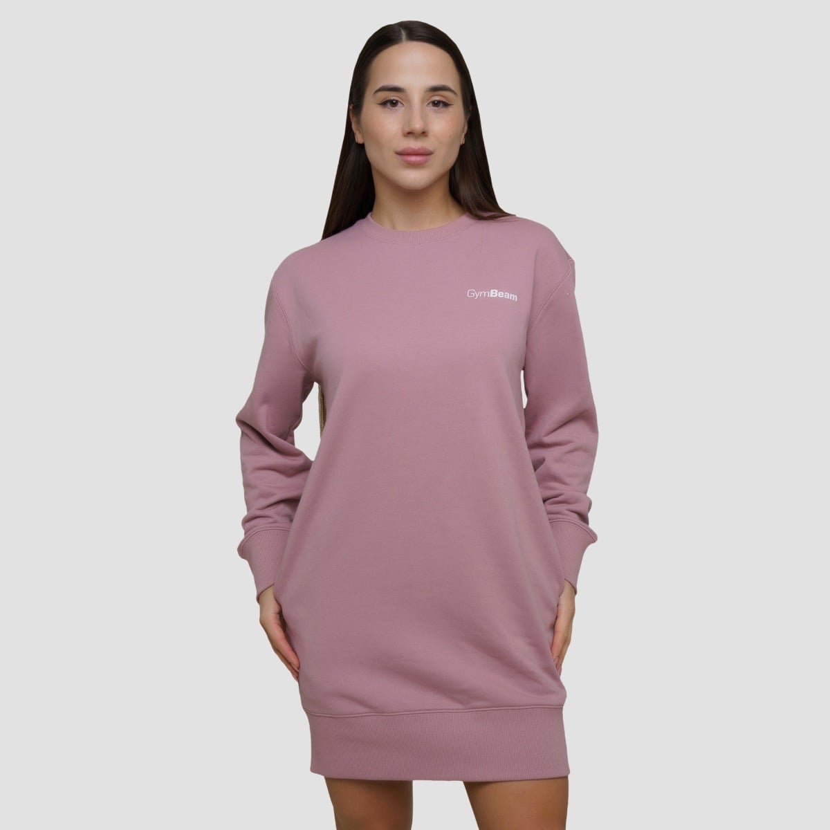 Agile Longline-Sweatshirt für Frauen Woodrose - GymBeam