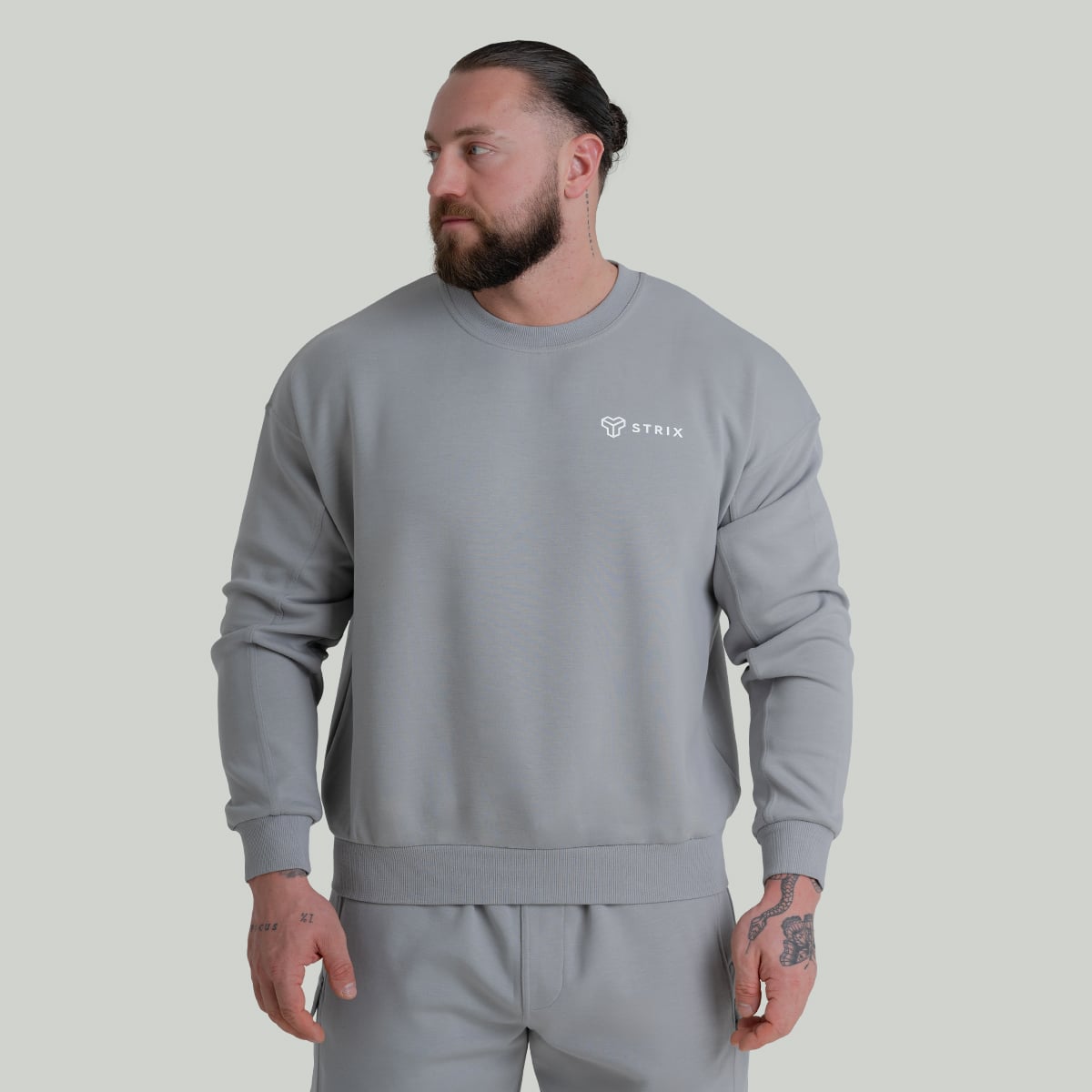 Sweatshirt Relaxed ZOA in Smoke - STRIX