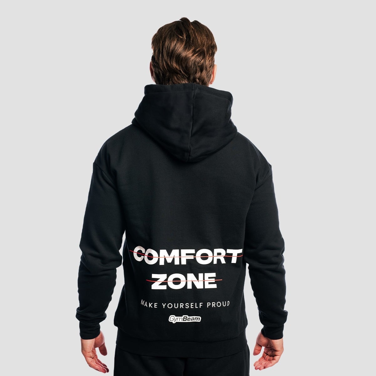 Zone Zip-Up Hoodie in Black - GymBeam