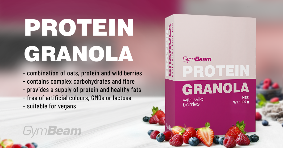 Protein Granola with Wild Berries - GymBeam