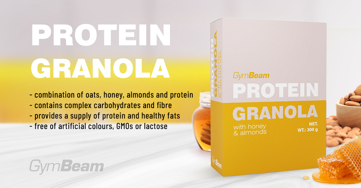 Protein Granola mit Honig &; Mandeln - GymBeam