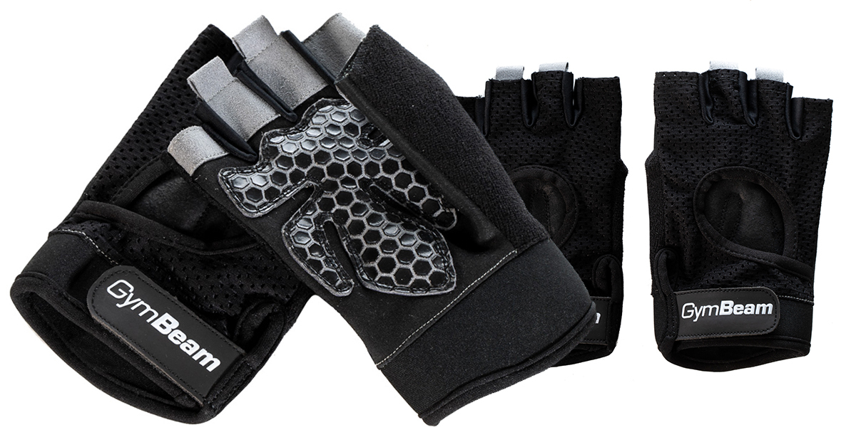 Grip Fitness Gloves Black - GymBeam