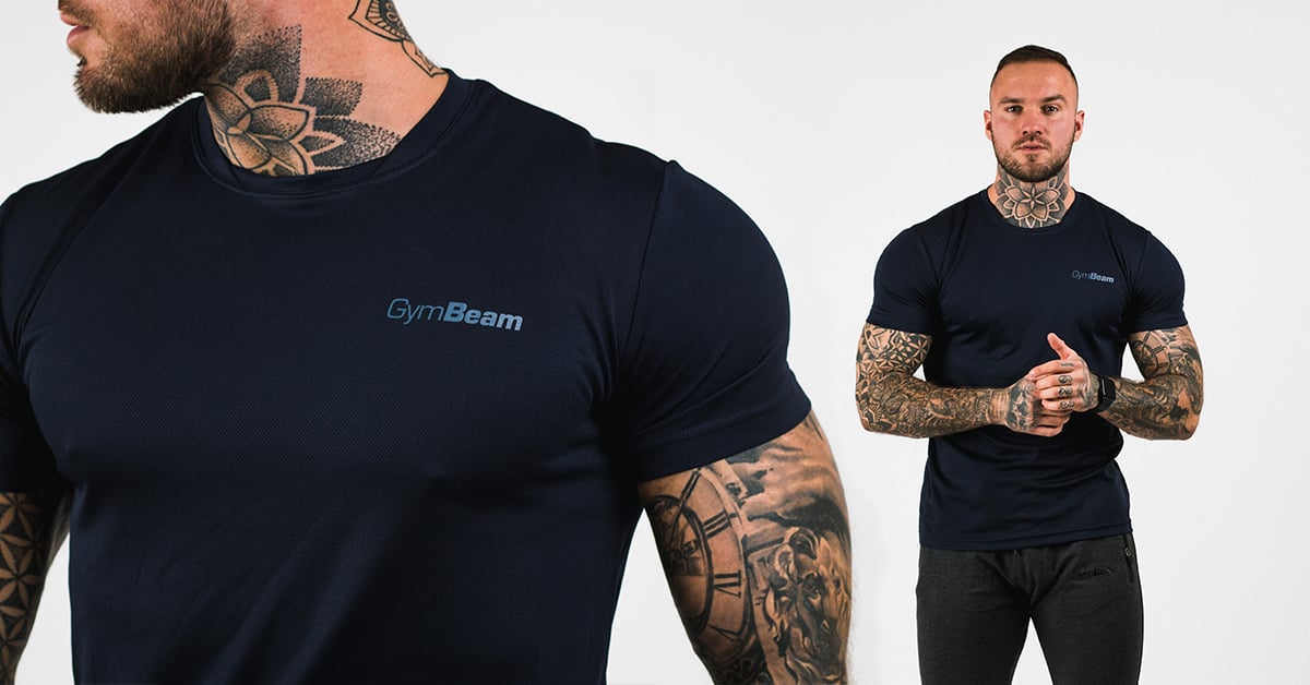 T-Shirt für Männer TRN Navy - GymBeam