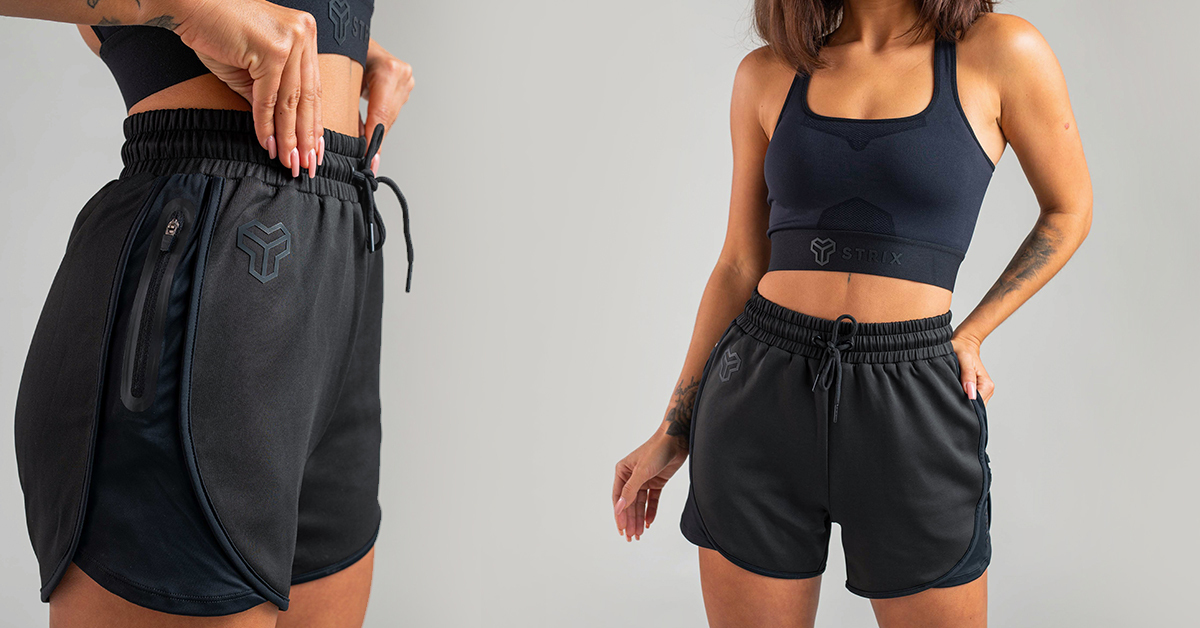 Essential-Shorts für Damen Black - STRIX