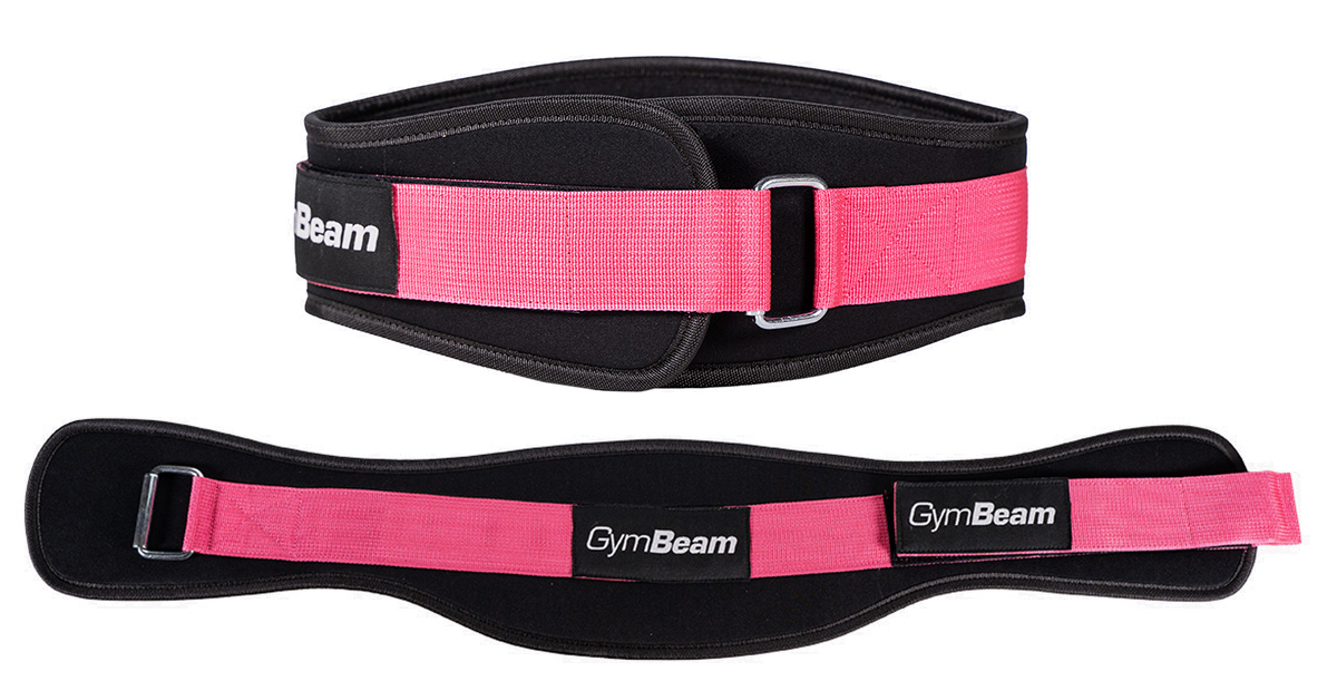 LIFT Neoprene Fitness Belt Black & Pink - GymBeam