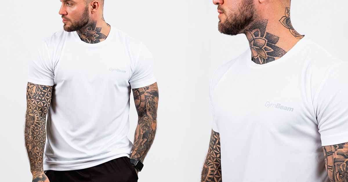 Men‘s TRN T-Shirt White - GymBeam