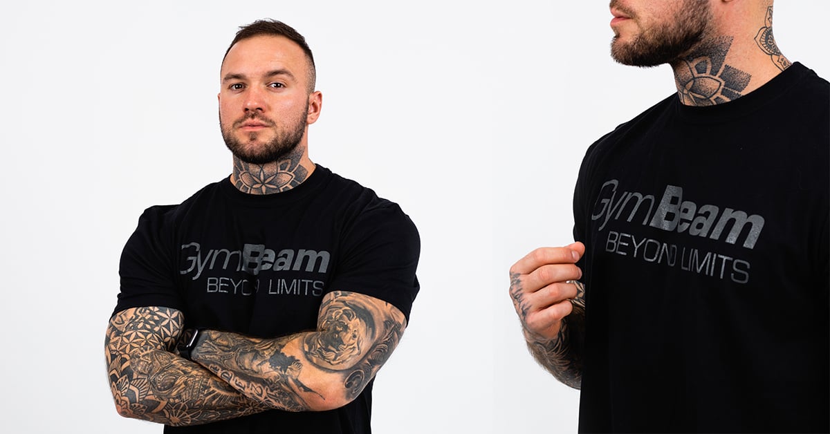 Men's Beyond Limits T-Shirt Black - GymBeam