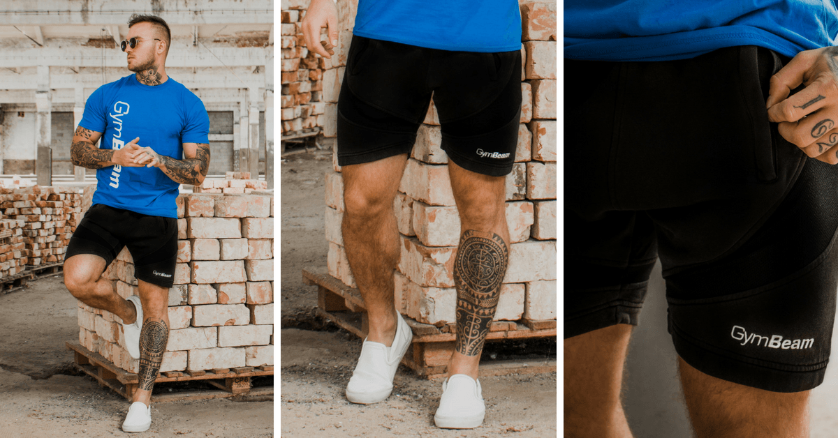Shorts für Männer Flexin Black - GymBeam