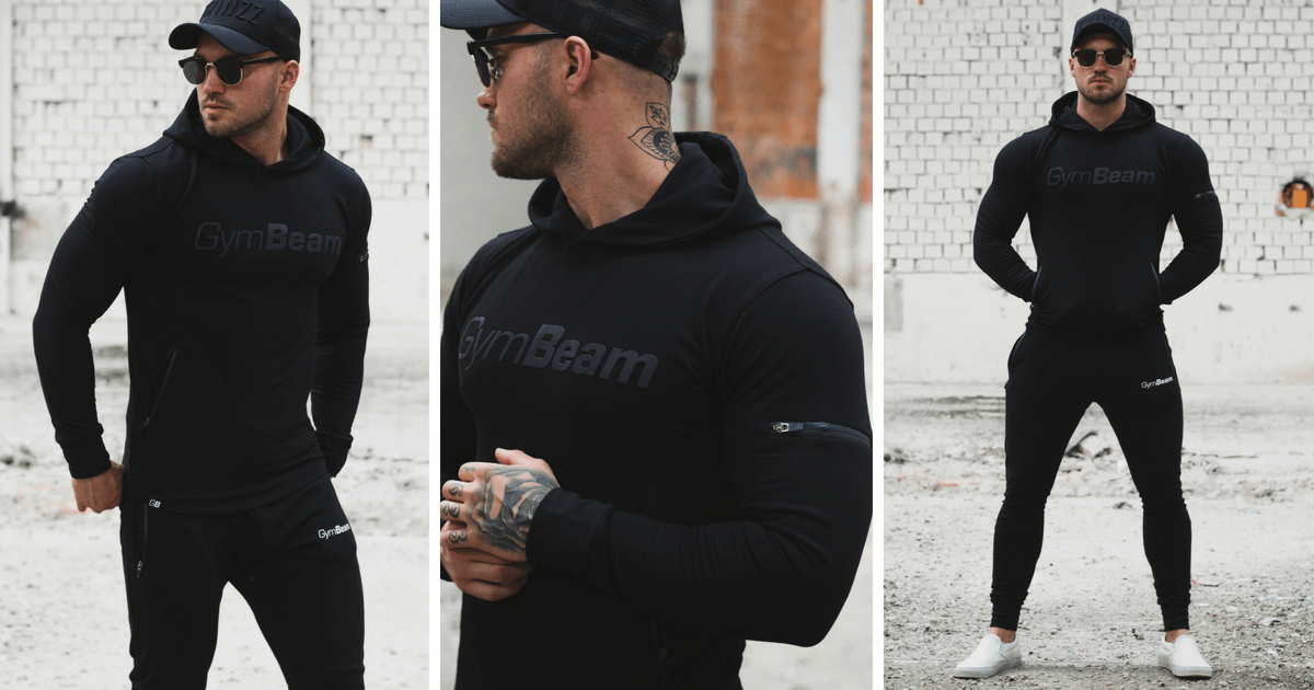 Sweatshirt für Männer Urban Black - GymBeam 